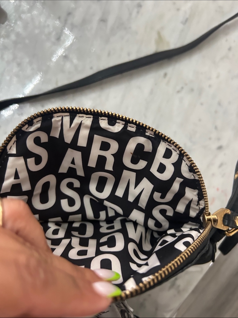 Marc By Marc Jacobs MINI Black Pebbled Leather Crossbody with Gold Hardware - Picture 7 of 12